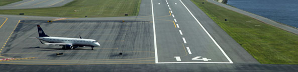 Runway at Logan Airport